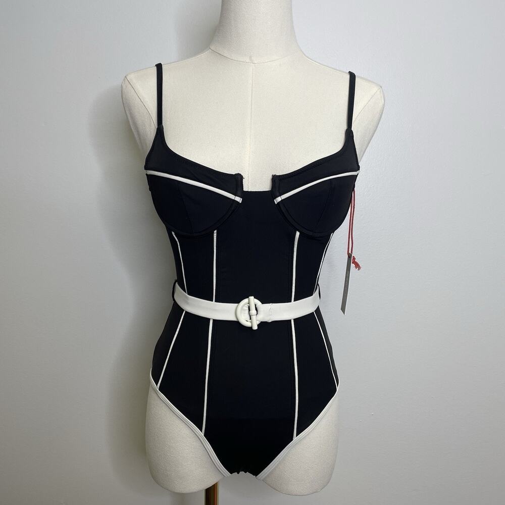 Solid & Striped Women's One piece Swimsuit The Veronica Butterluxe Blackout XS